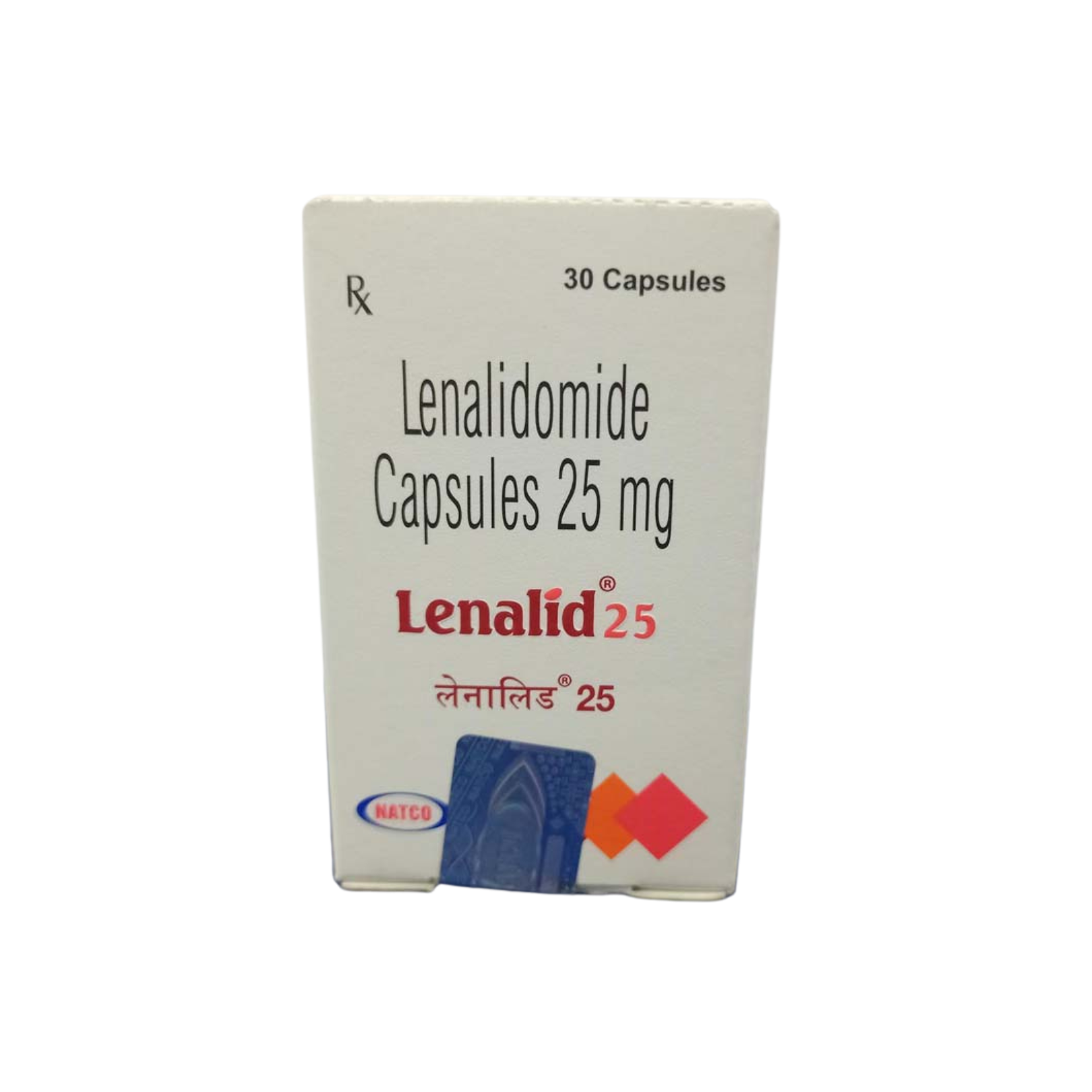 Lenalid 25 mg — Capsules product packaging