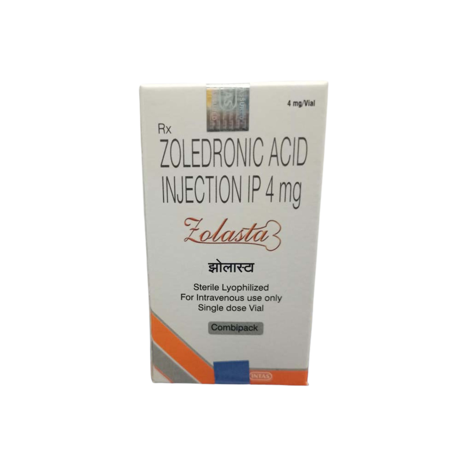 Zolasta 4 mg — Injection product packaging