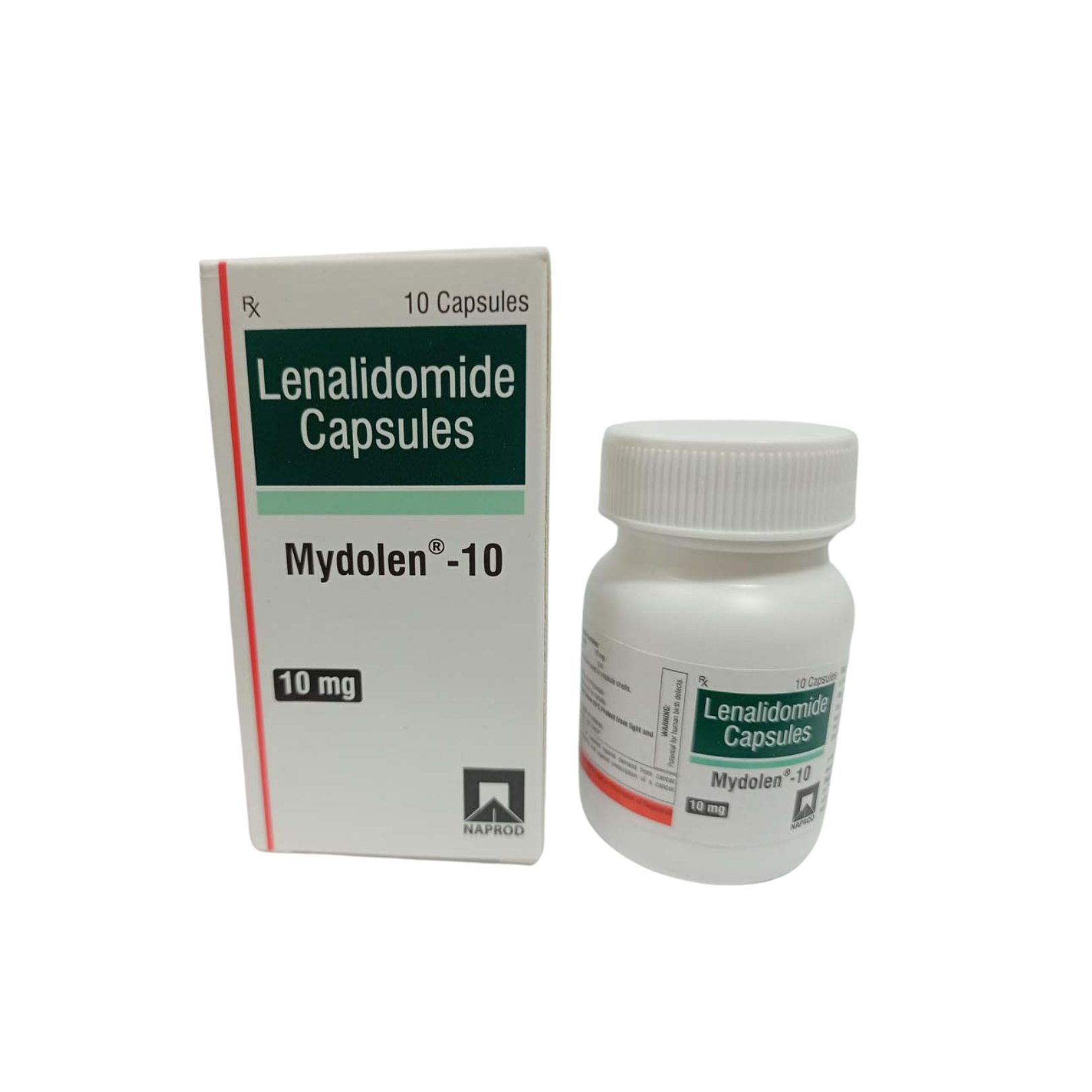 Mydolen 10 mg — Capsules product packaging